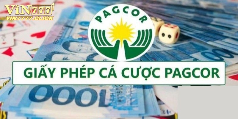 Giấy phép hoạt động của nhà cái Vin777 tại PAGCOR