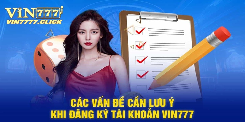 Lỗi đăng ký Vin777 về sai thông tin tài khoản