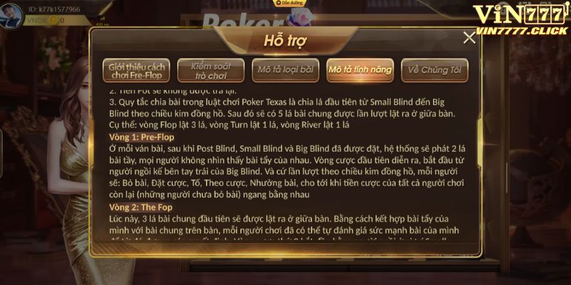 Cách chơi poker vô cùng dễ hiểu qua từng vòng